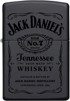 Zippo aansteker Jack Daniel's Black in Black