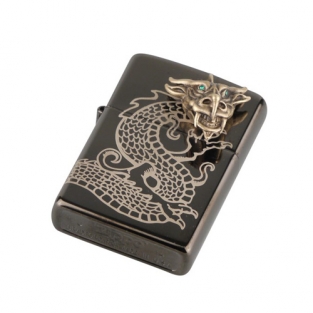 Zippo aansteker 3D Dragon Head liggend