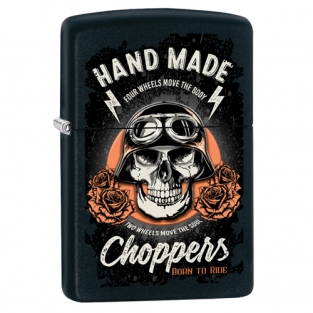 Zippo aansteker Biker Skull