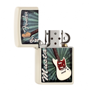 Zippo aansteker Telecaster creme