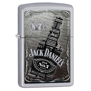 Zippo aansteker Jack Daniels Old No7 Satin Chrome