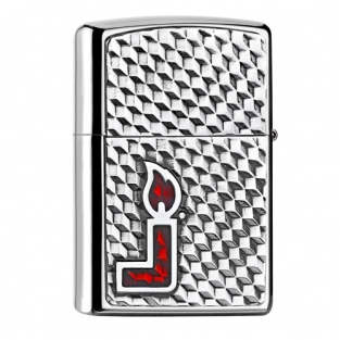 Zippo aansteker Zi double emblem achterzijde