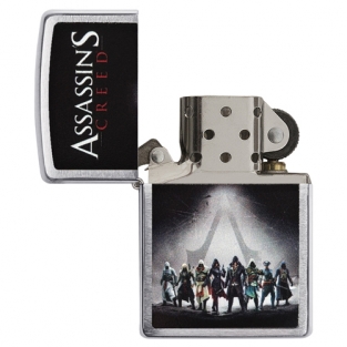 Zippo aansteker Assassins Creed Warriors open