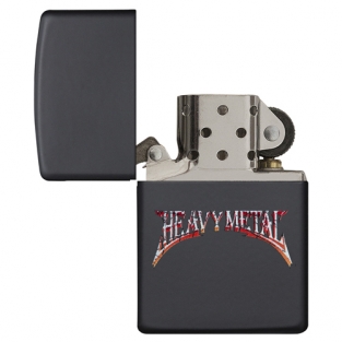 Zippo aansteker Heavy Metal open