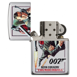 Zippo aansteker James Bond Sean Connery open