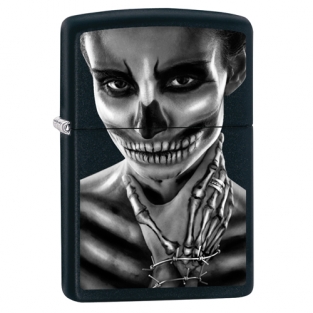 Zippo aansteker skeleton woman