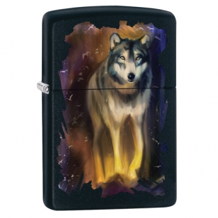 Zippo aansteker wolf