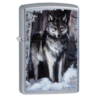 Zippo aansteker Wolf in Forest