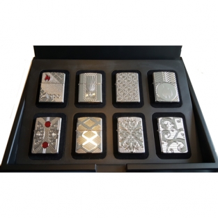 Zippo aanstekers Armor Case 8pc Limited