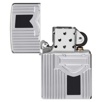 Zippo aansteker hoogglans chrome