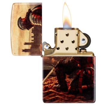 Zippo aansteker Ridders en zwaarden
