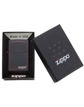 Zippo aansteker Black Matte Zippo Border verpakking