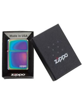 Zippo aansteker Spectrum with logo verpakking