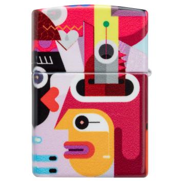 Zippo aansteker Abstract People Design 10