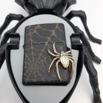 Zippo aansteker Black Crackle