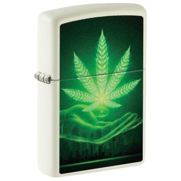 Zippo aansteker Cannabis Glow in the Dark