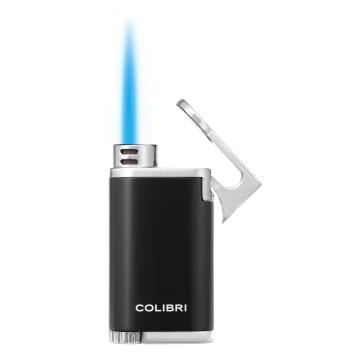 Colibri aansteker Single Jetflame Belmont Metallic Black Chrome 4