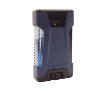 Colibri aansteker Double Flame Rebel Navy Schuinaanzicht