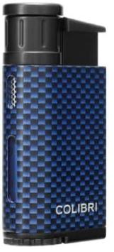 Colibri Aansteker Evo Carbon Fiber Single Jet Flame Blue Schuinaanzicht