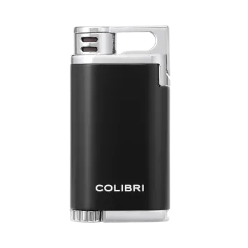 Colibri aansteker Single Jetflame Belmont Metallic Black Chrome Bestellen