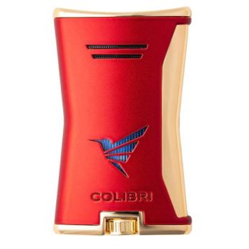 Colibri aansteker Single Jetflame slim Red - Gold