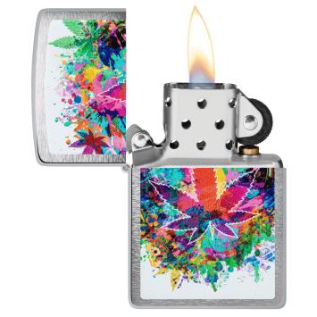 Zippo aansteker Colourful Cannabis