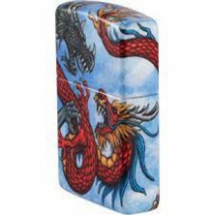 Zippo aansteker Dragon Fighting Zijkant