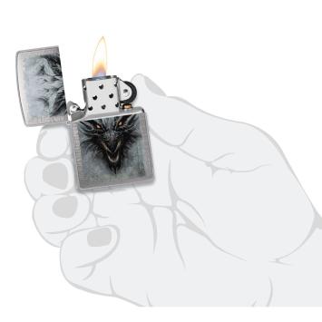 Zippo Dragon Design in hand