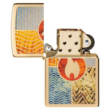 Zippo aansteker Elements Of Earth Design