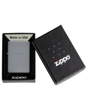 Zippo aansteker Regular Flat Grey verpakking