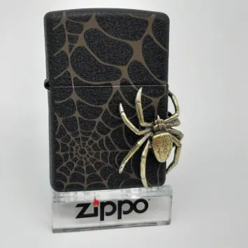 Zippo aansteker Spider Black Crackle Emblem Limited Edition