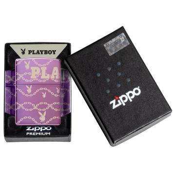 Zippo aansteker Purple Playboy Design. In verpakking