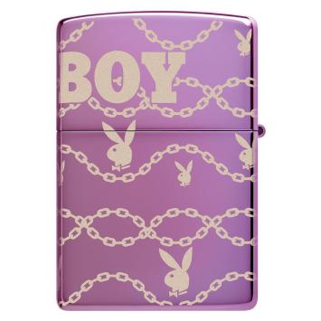 Zippo aansteker Purple Playboy Design. Achterkant