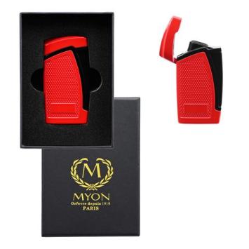 Rode Myon double jet aansteker met punch