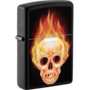 Zippo aansteker Flaming Skull Design