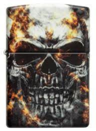 Zippo aansteker Smokey Skulls Design