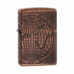 Zippo aansteker World map Design Back