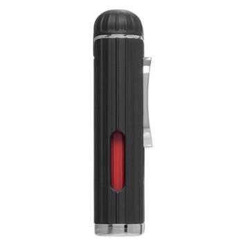 Xikar aansteker hedron flat jetflame chrome - black