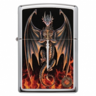 Zippo aansteker Anne Stokes Dragon Warrior