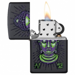 Zippo aansteker Buddha open