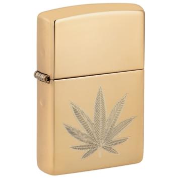 Zippo aansteker Cannabis Leaf