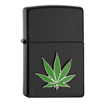 Zippo aansteker Cannabis Leaf Design