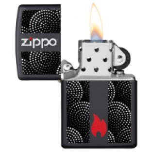 Zippo aansteker Dot Pattern open