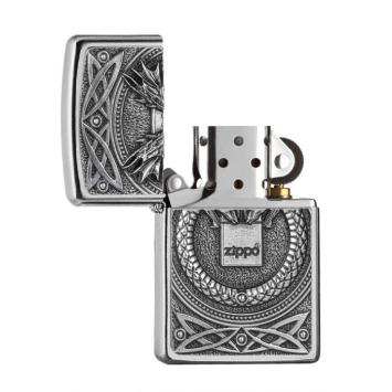 Zippo aansteker Dragons with Zippo open