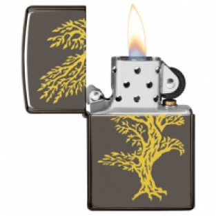 Zippo aansteker Eagle Tree open