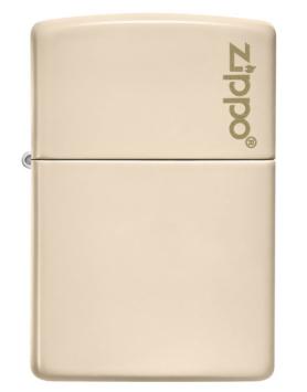 Zippo aansteker Flat Sand with Zippo logo