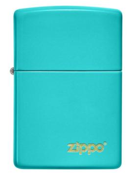 Zippo aansteker Flat Turquoise Zippo Lasered