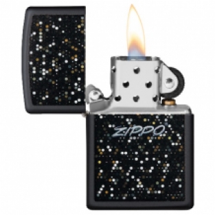 Zippo aansteker Geometric Mosaik open