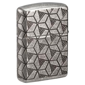 Zippo geometric pattern design achterzijde