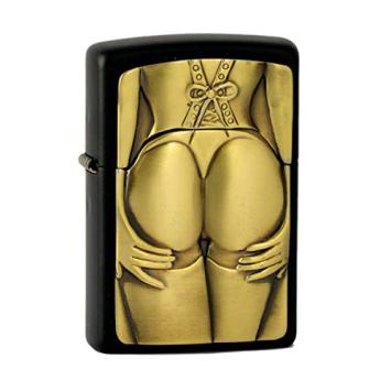 Zippo aansteker Stocking Girl Matte Black